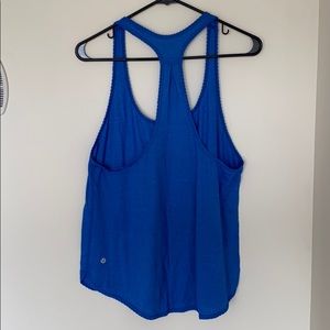 lululemon blue-striped tank